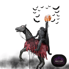 Kopfloser Reiter mit Pferd Animatronik