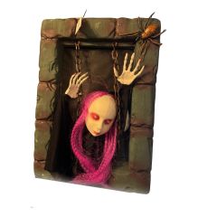 Hängendes Fenster Mädchen animiert