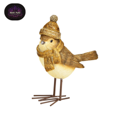 Wintervogel Poly, Metall Füße