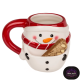 Tasse mit Keksfach, Schneemann